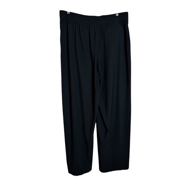 Athleta Women's Pinnacle High Rise Trouser Black Wide Leg Pants Size 16 T - Picture 9 of 12